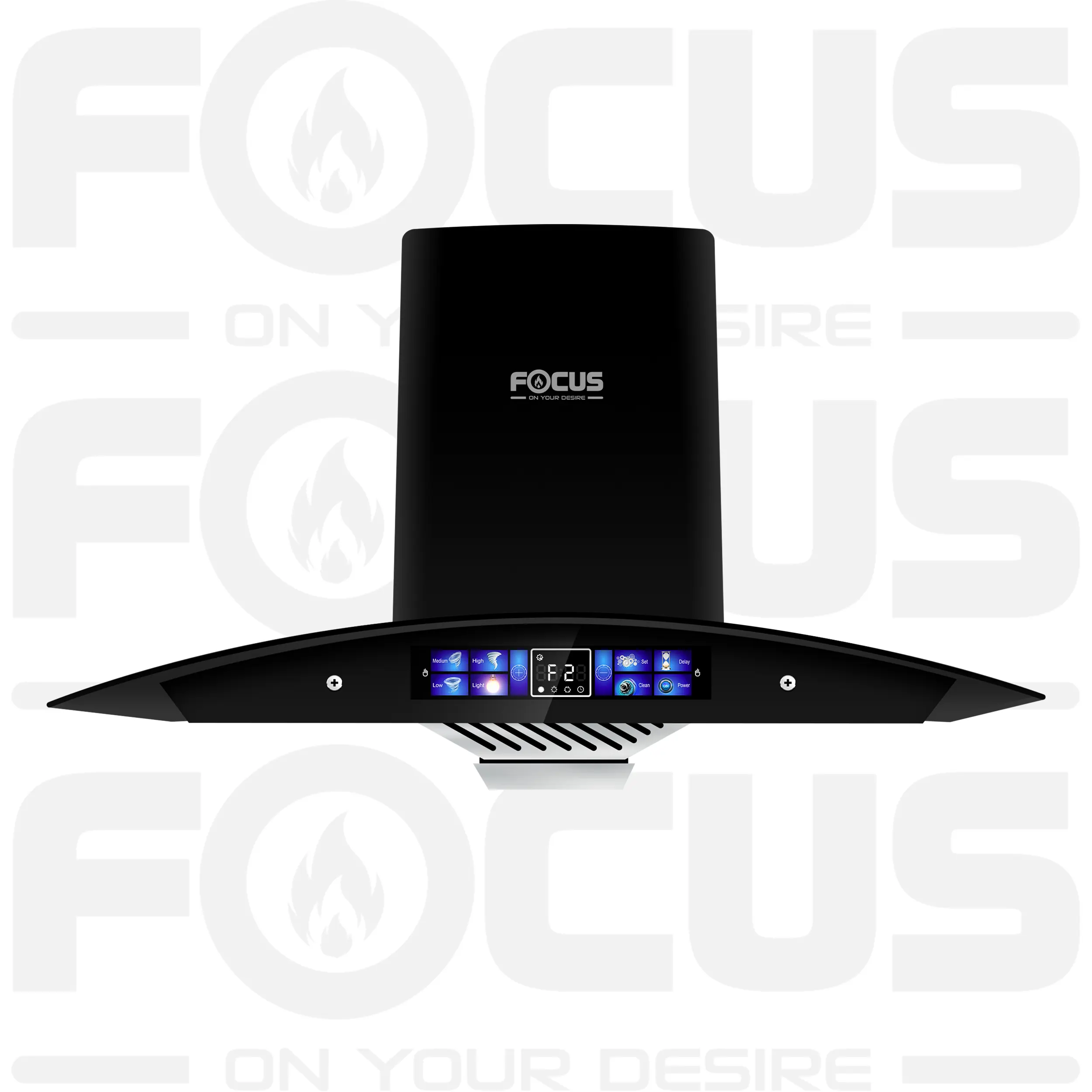 571 front (1) Focus Kitchen Range Hood and Chimney Auto Clean Feature Model FHD 571 - Image 1