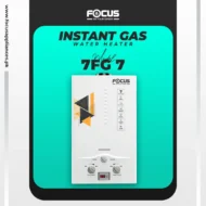 Focus Instant 7 Liters Gas Geysers with Dual Ignition | 100% Imported | LPG and Natural Gas Supported | Model 7FG7 | 7 Liters Capacity