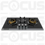 FHE-52 Premium Brass-Burner Hob Glass top