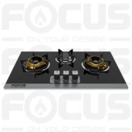 FHE-52 Premium Brass-Burner Hob Glass top