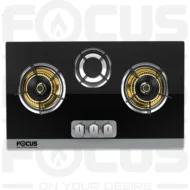 FHE-52 Premium Brass-Burner Hob Glass top - Image 2
