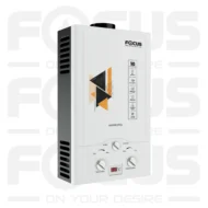 Focus Instant 10 Liters Gas Geysers with Dual Ignition | 100% Imported | LPG and Natural Gas Supported | Model FIG-10-E | 10 Liters Capacity